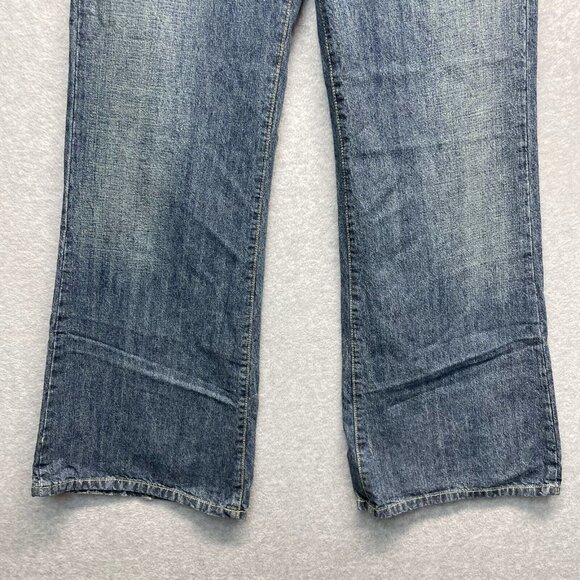 Abercrombie & Fitch Flare Jeans Womens 4 Distressed Cotton Vintage Baggy New - Picture 3 of 13